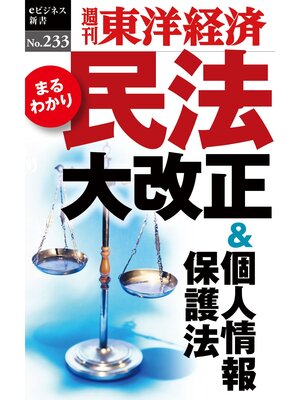 cover image of 民法大改正＆個人情報保護法―週刊東洋経済eビジネス新書No.233